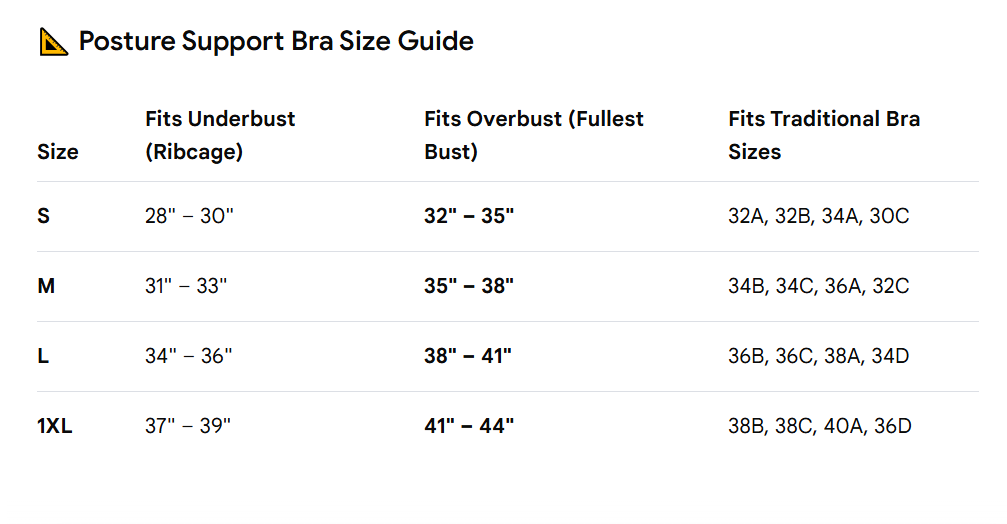 Posture Enhancing Bra
